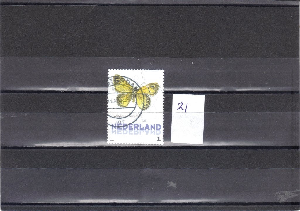 Nederland Kaderpostzegel Vlinders gest 21, Ophalen of Verzenden, Gestempeld
