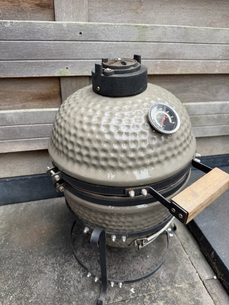 BergHOFF Kamado BBQ 33cm – compleet, goede staat, Tuin en Terras, Houtskoolbarbecues, Ophalen, Gebruikt, BergHOFF
