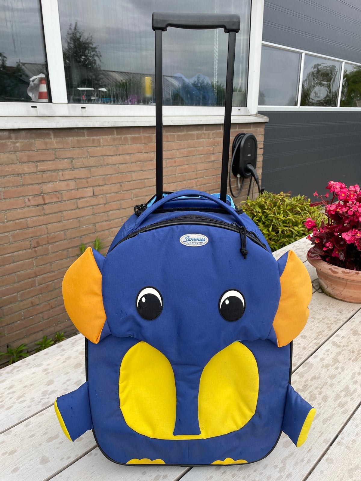 Samsonite Sammies kindertrolley olifant, Ophalen, Gebruikt, Uitschuifbare handgreep