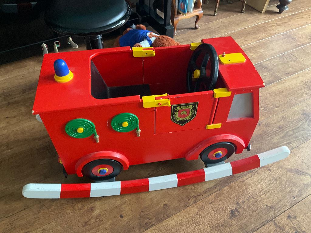 Unieke hobbel brandweer auto, Ophalen, Gebruikt