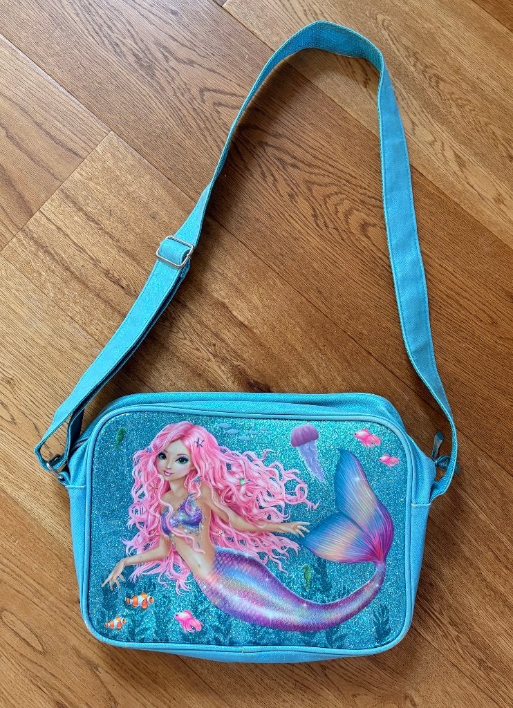 topmodel zeemeermin tas, Ophalen of Verzenden, Gebruikt, Blauw, Schoudertasje