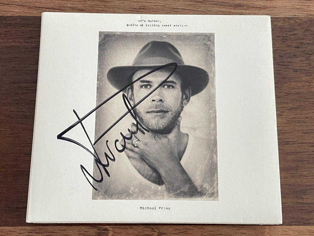 Cd Michael Prins Its Murder Guilty Of Digipack GESIGNEERD, Pop, Ophalen of Verzenden, Zo goed als nieuw, Digipak