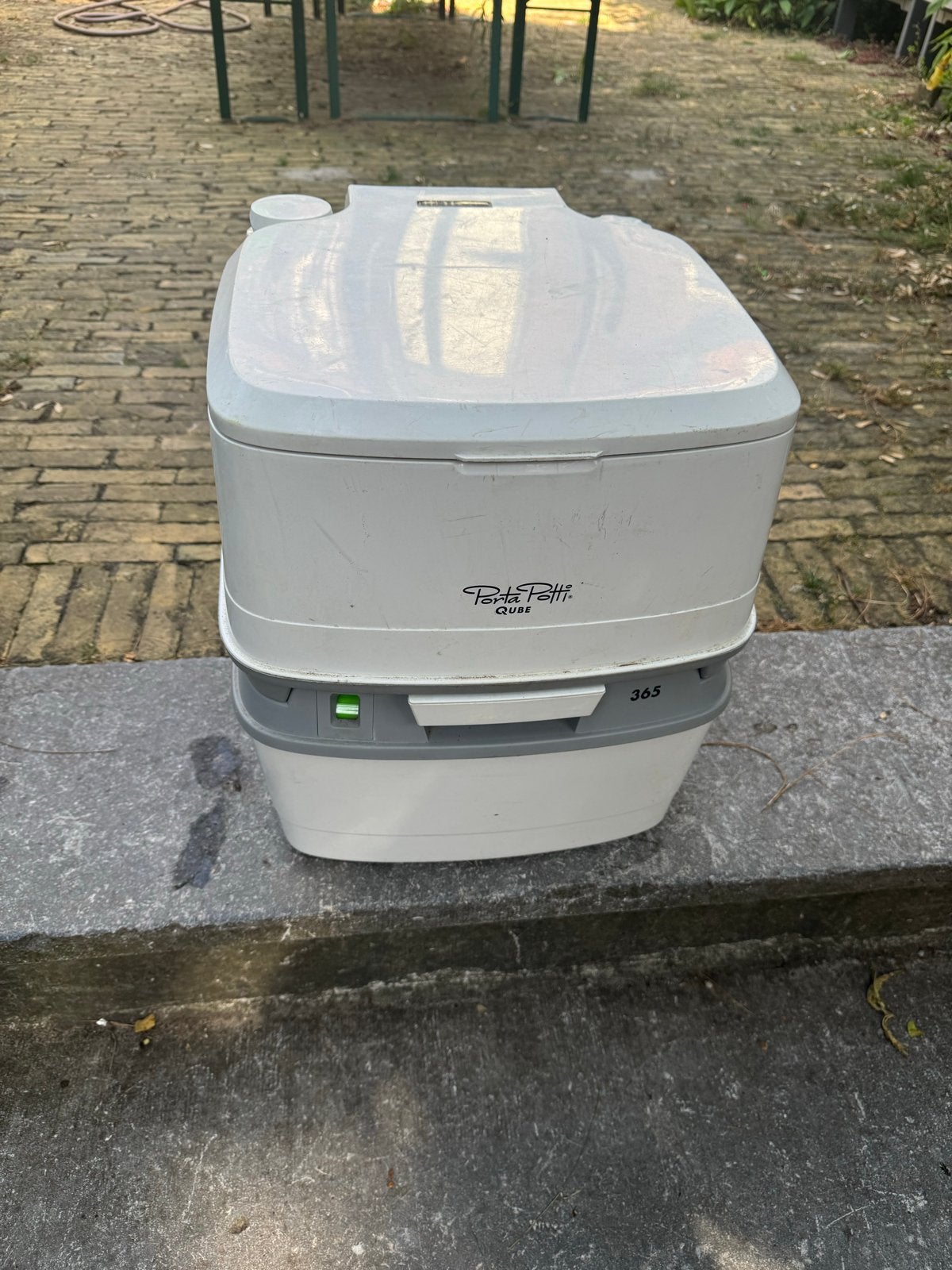 Porta Potti Qube 365 mobiel toilet, Caravans en Kamperen, Ophalen of Verzenden, Gebruikt