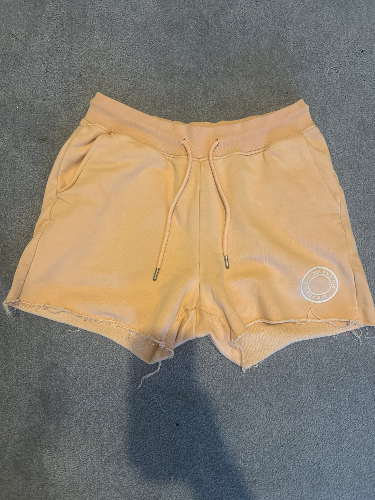 Nik&Nik korte oranje broek, fijne stof, maat 176, Ophalen of Verzenden, Zo goed als nieuw, Meisje, Broek