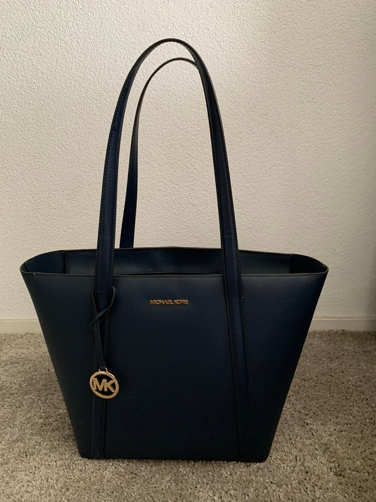 Michael Kors tas, 40 tot 60 cm, 30 cm of meer, Blauw, Minder dan 35 cm