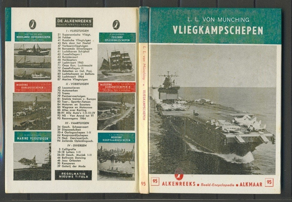 Alkenreeks 1965 Vliegkschepen (L.L. von Münching) 21-95 jdu, Ophalen of Verzenden, Zo goed als nieuw, Motorboot, Boek of Tijdschrift