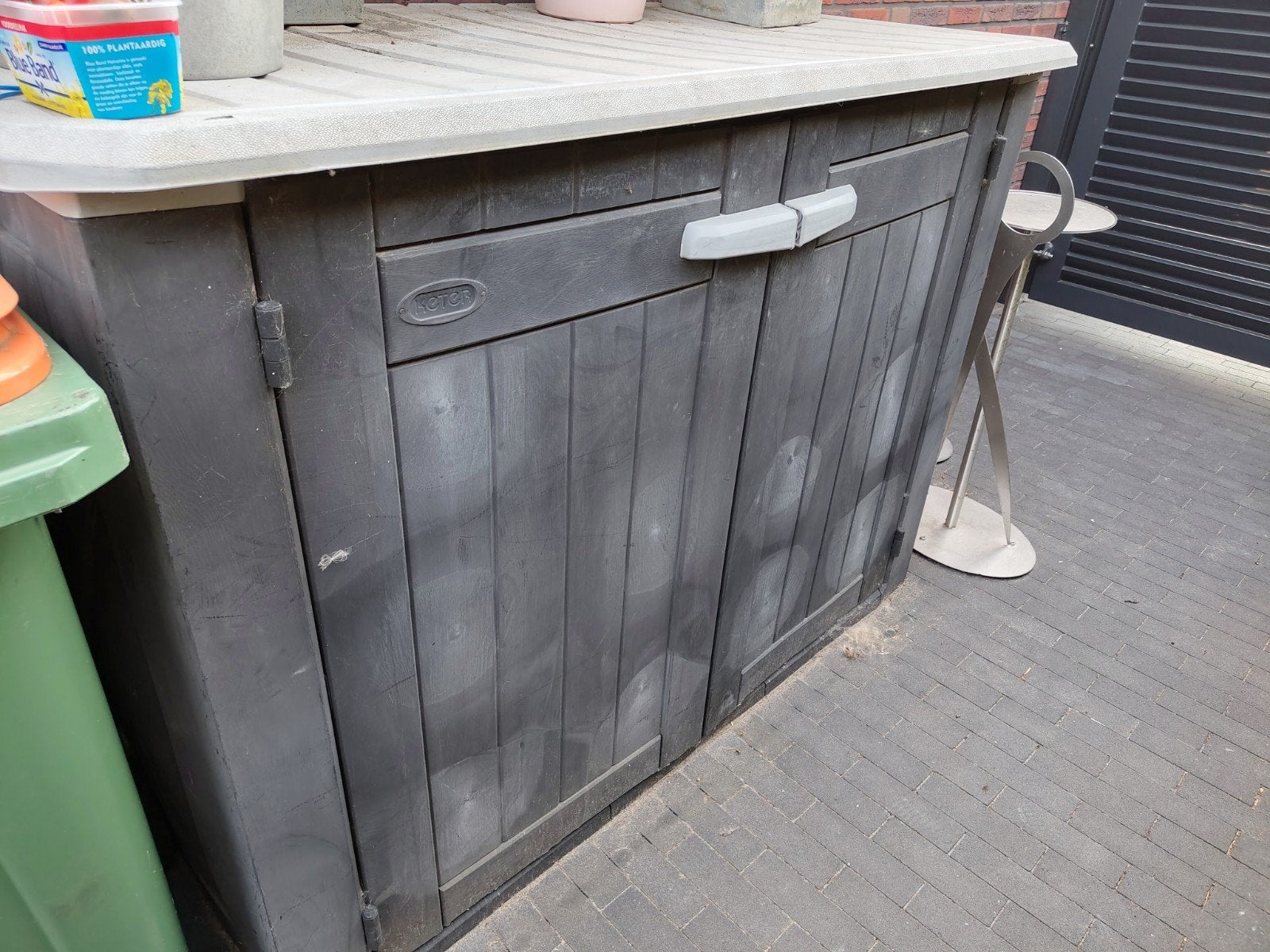Handige opbergbox voor in de tuin - Kunststof, Ophalen, Gebruikt, Kunststof, Overige typen