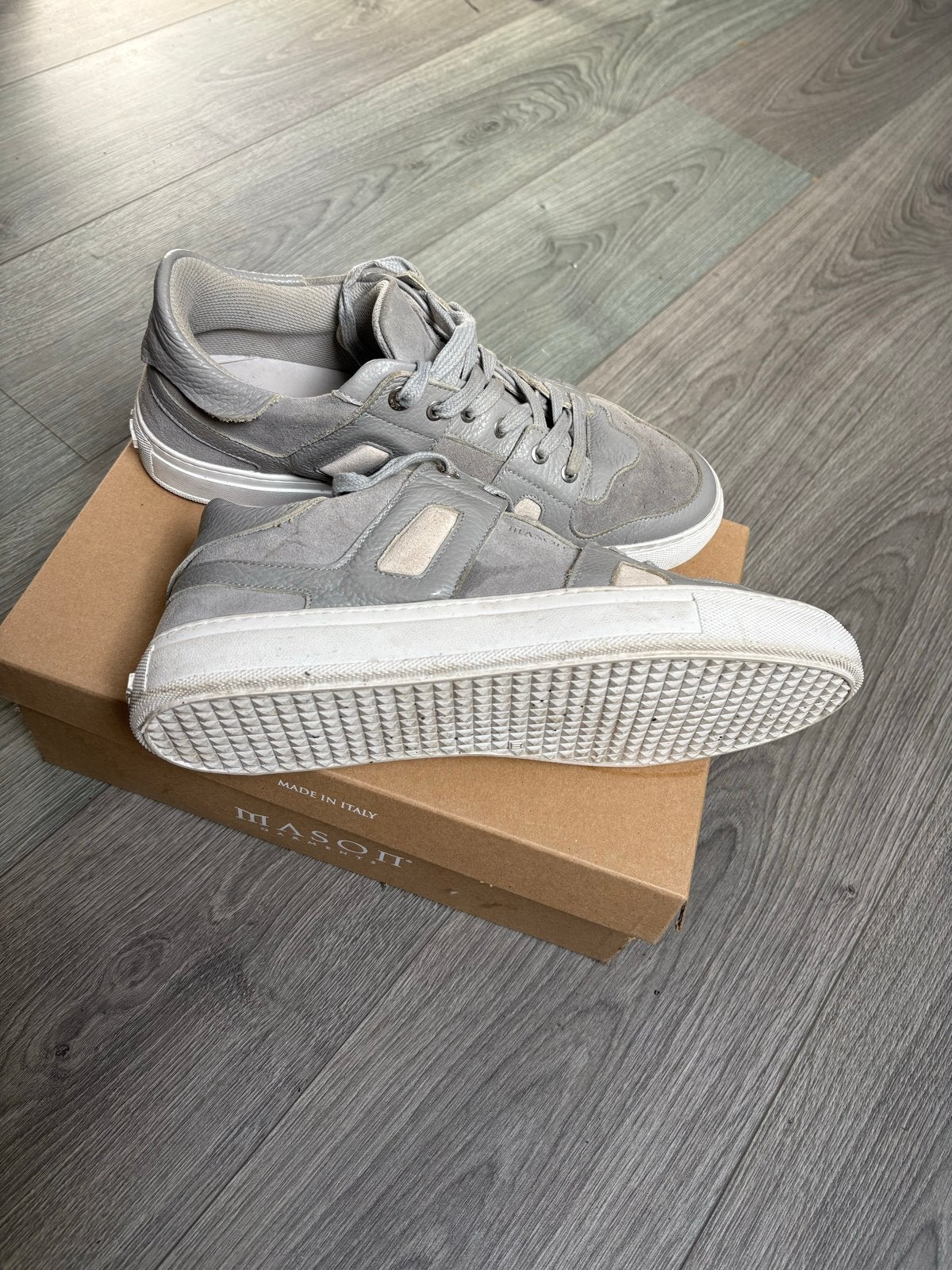 Mason Garments Sneakers Grijs - Maat 45, Kleding | Heren, Ophalen of Verzenden, Gedragen, Overige kleuren, Sneakers of Gympen