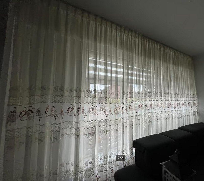 Mooie vitrages, Vitrage, Gebruikt, Ophalen of Verzenden, Lichtdoorlatend