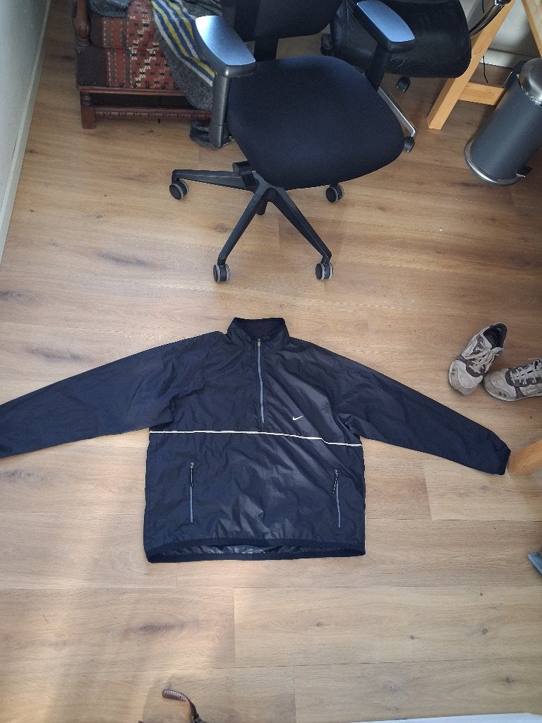 Vintage Nike Hardloopjack XL - Stijlvol & Duurzaam, Zwart, Nike, Maat 56/58 (XL), Ophalen of Verzenden