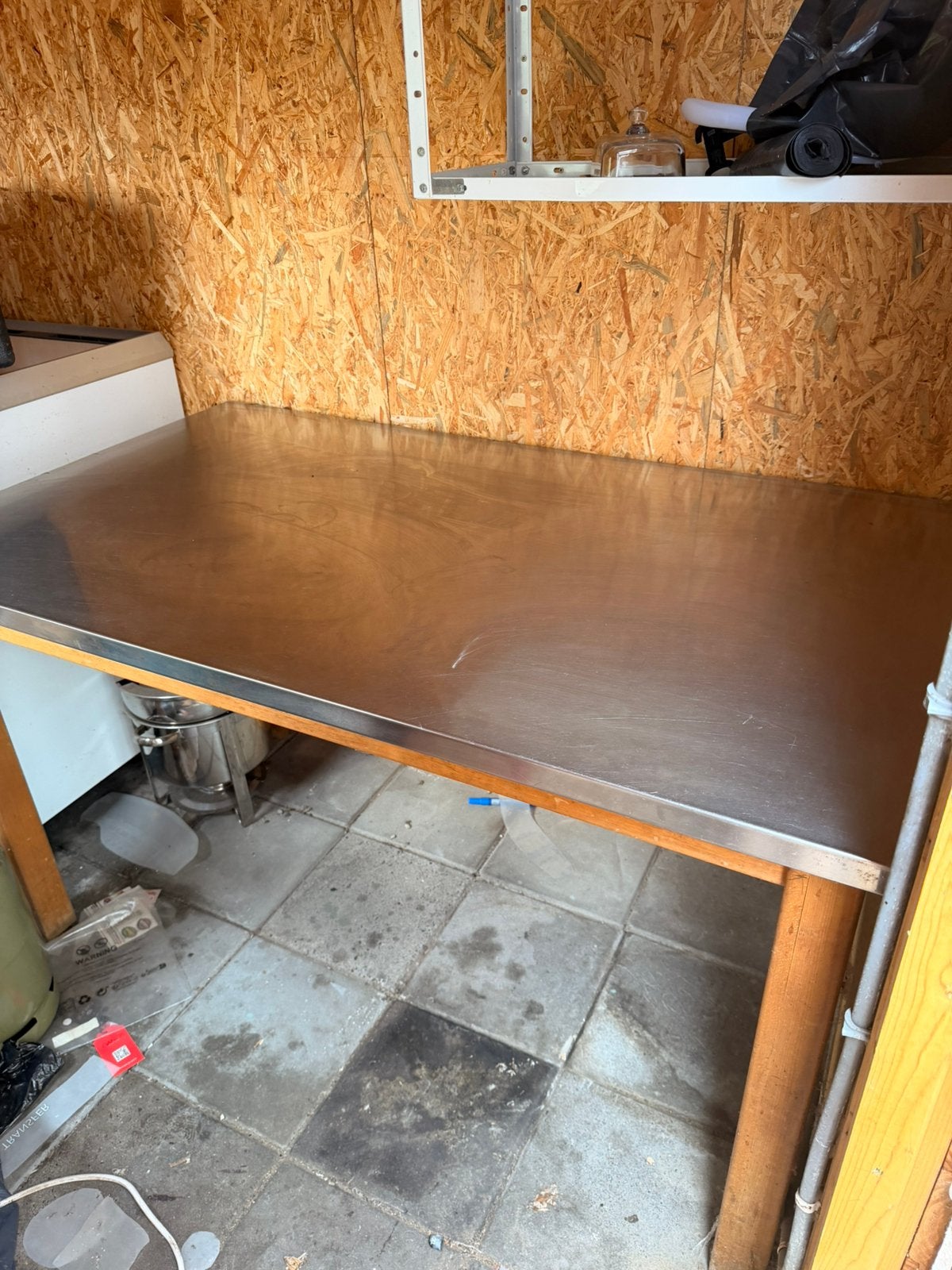 RVS tafel, Ophalen, Gebruikt