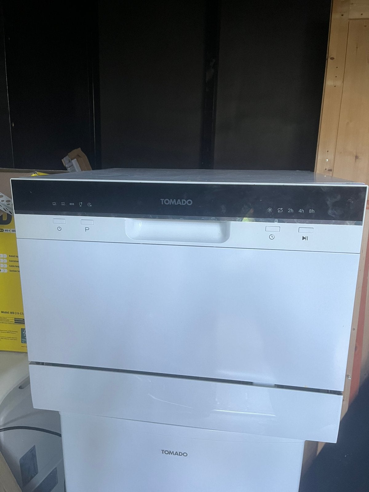Tomado kleine vaatwasser, Ophalen, Minder dan 85 cm, Minder dan 10 liter, Zo goed als nieuw