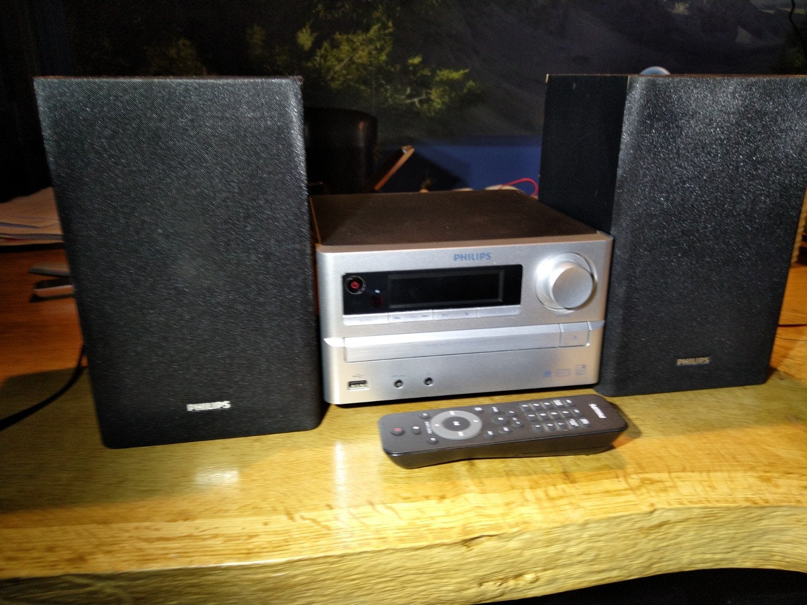 Philips Microset met CD-speler Defect en speakers, Ophalen, Philips, Gebruikt, Microset