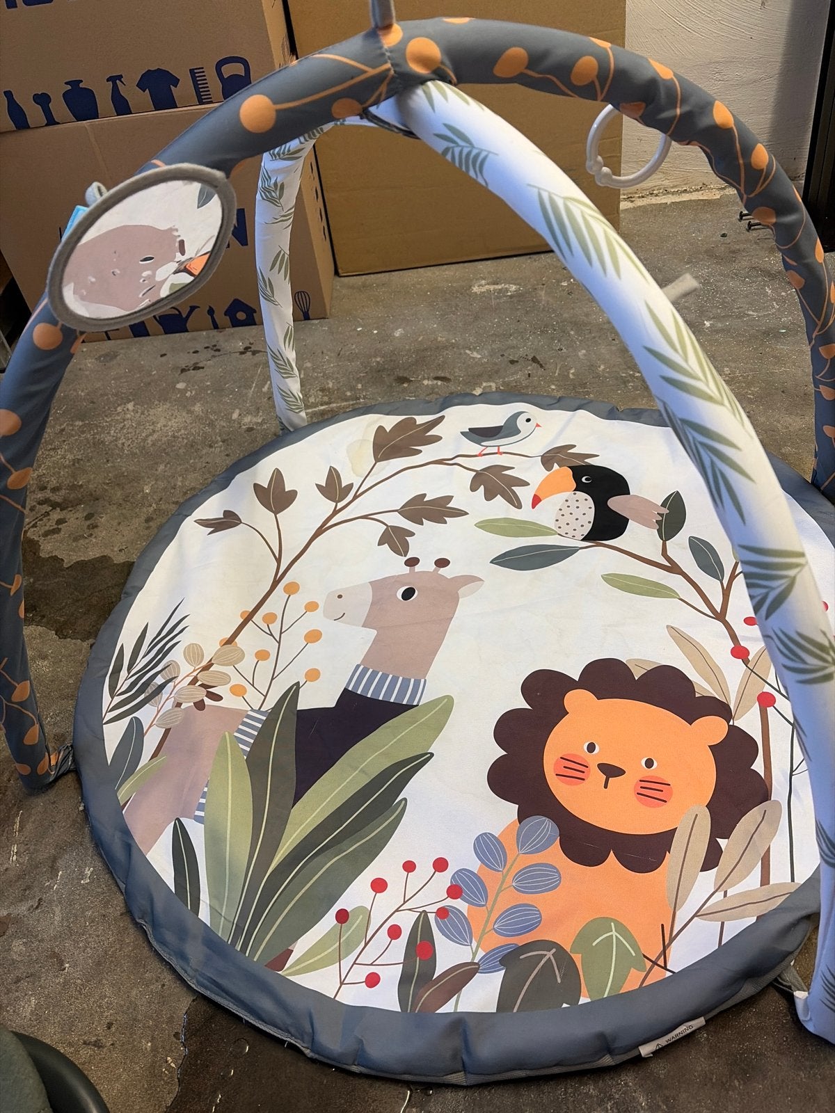 Speelkleed met babygym en jungle dieren, Kinderen en Baby's, Ophalen, Gebruikt, Speelkleed