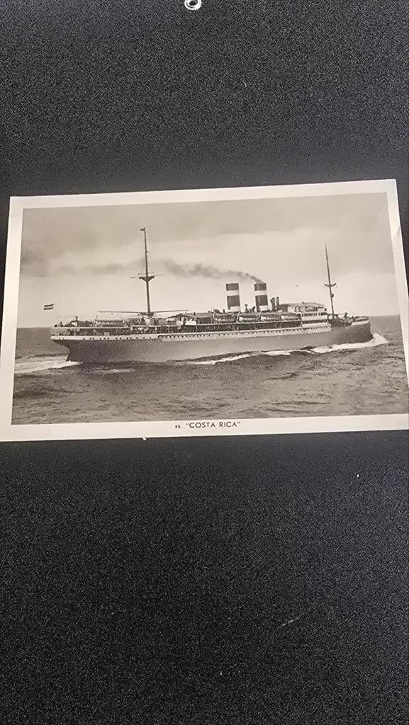 Ansichtkaart SS "Costa Rica" Schip, Verzamelen, Scheepvaart, Ophalen of Verzenden, Gebruikt