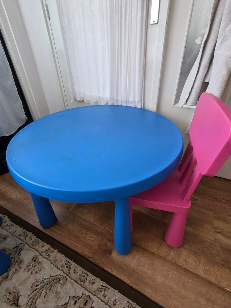 Kinderen tafel en stoel, Ophalen of Verzenden