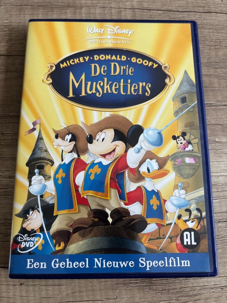 disney dvd de drie musketiers mickey ea, Europees, Tekenfilm, Alle leeftijden, Ophalen of Verzenden