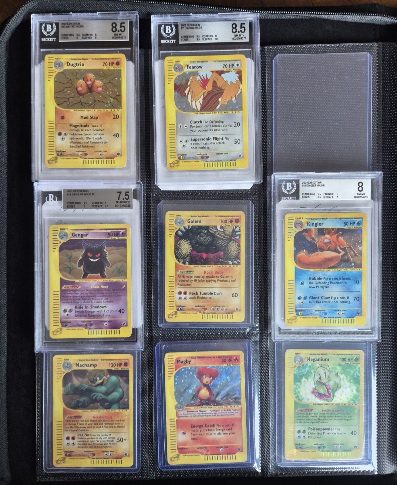 28 HOLO's Expedition base set, e-serie, 2002. Pokémon., Ophalen, Zo goed als nieuw, Meerdere kaarten, Foil