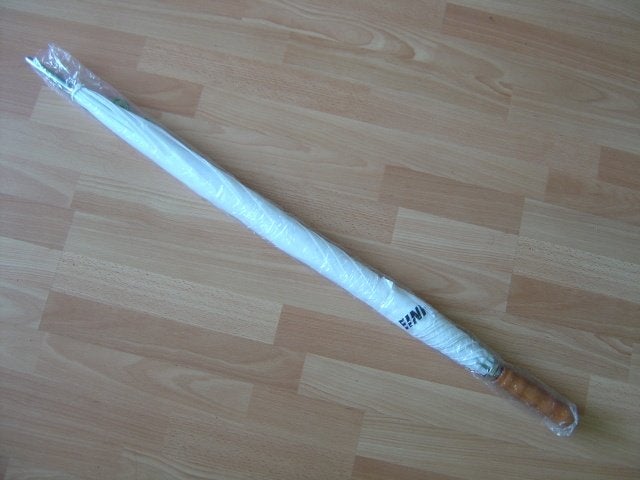 Grote Jungheinrich paraplu wit nieuw, Sieraden, Tassen en Uiterlijk, Paraplu's, Ophalen of Verzenden, Nieuw, Wit