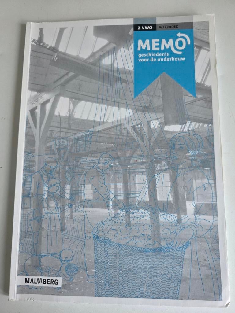 Memo Geschiedenis 2 VWO Werkboek - Zo goed als nieuw!, Boeken, VWO, Malmberg, Geschiedenis, Ophalen of Verzenden