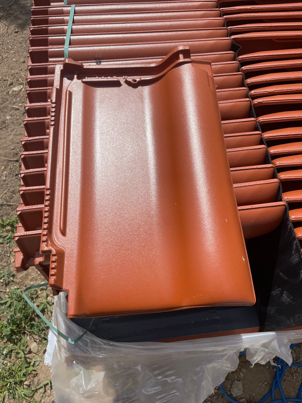 Nieuwe Roben dakpannen - Oranje/Rood, Ophalen, Steen of Klei, Nieuw, 15 m² of meer