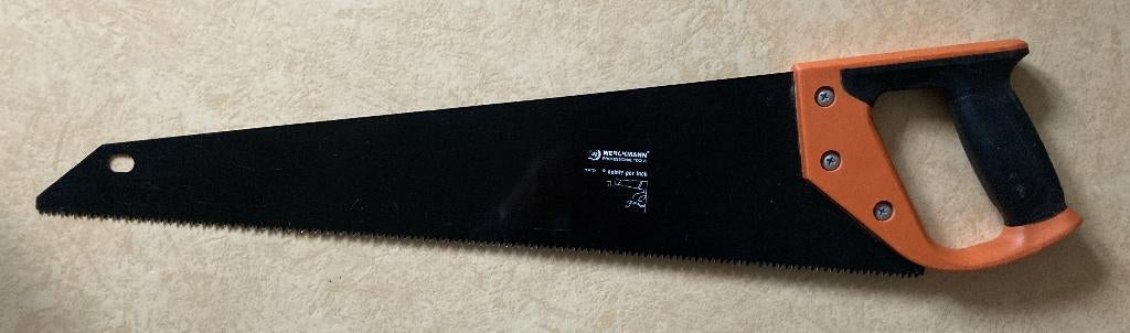 Handzaag Werckmann 500 mm 8 points per inch, Ophalen of Verzenden, Gebruikt, Boomzaag, Werkmann