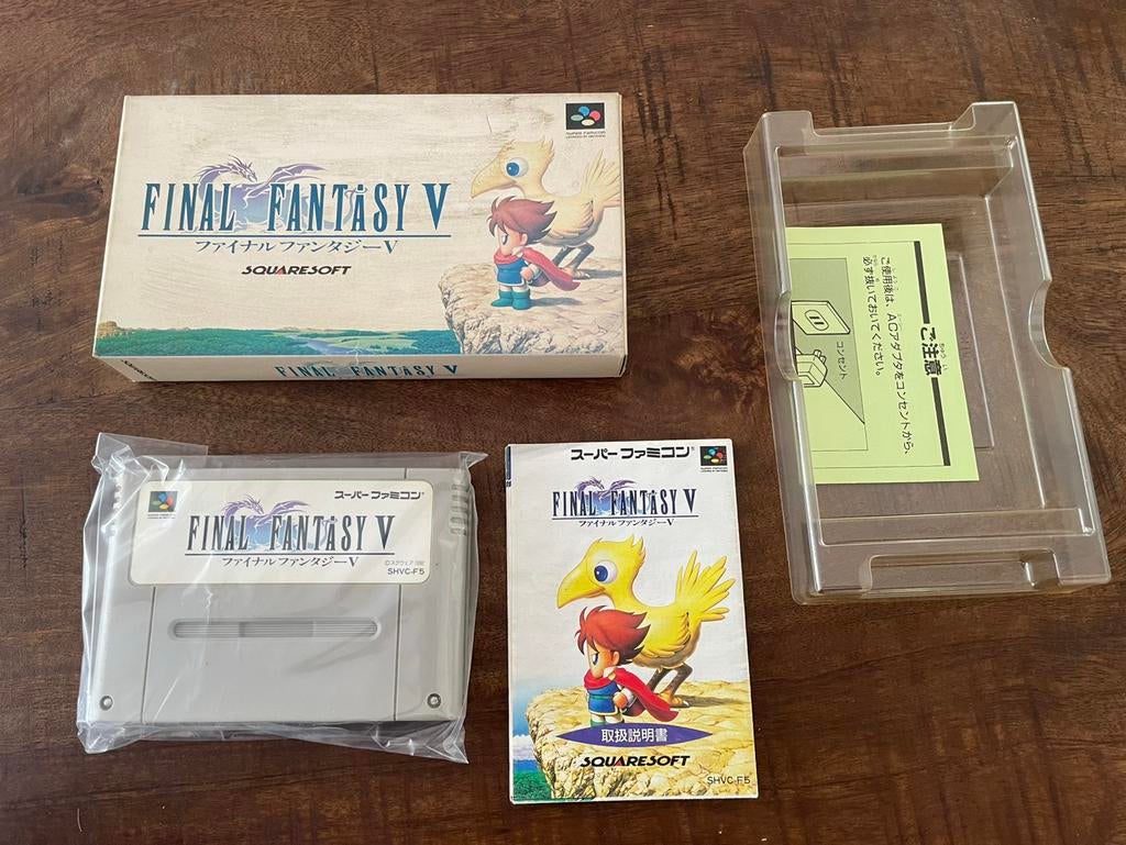 Final Fantasy V 5 Super Nintendo SNES SFC CIB compleet NTSC, Spelcomputers en Games, Games | Nintendo Super NES, 1 speler, Ophalen of Verzenden