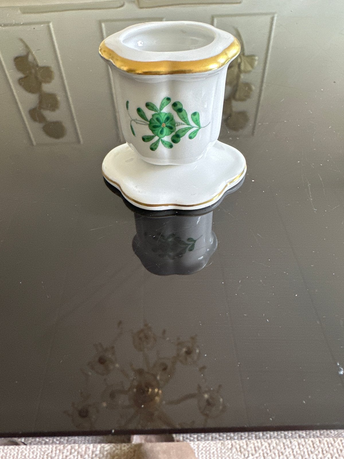 Herend Hongarije Handgeschilderde Kandelaar, Ophalen of Verzenden