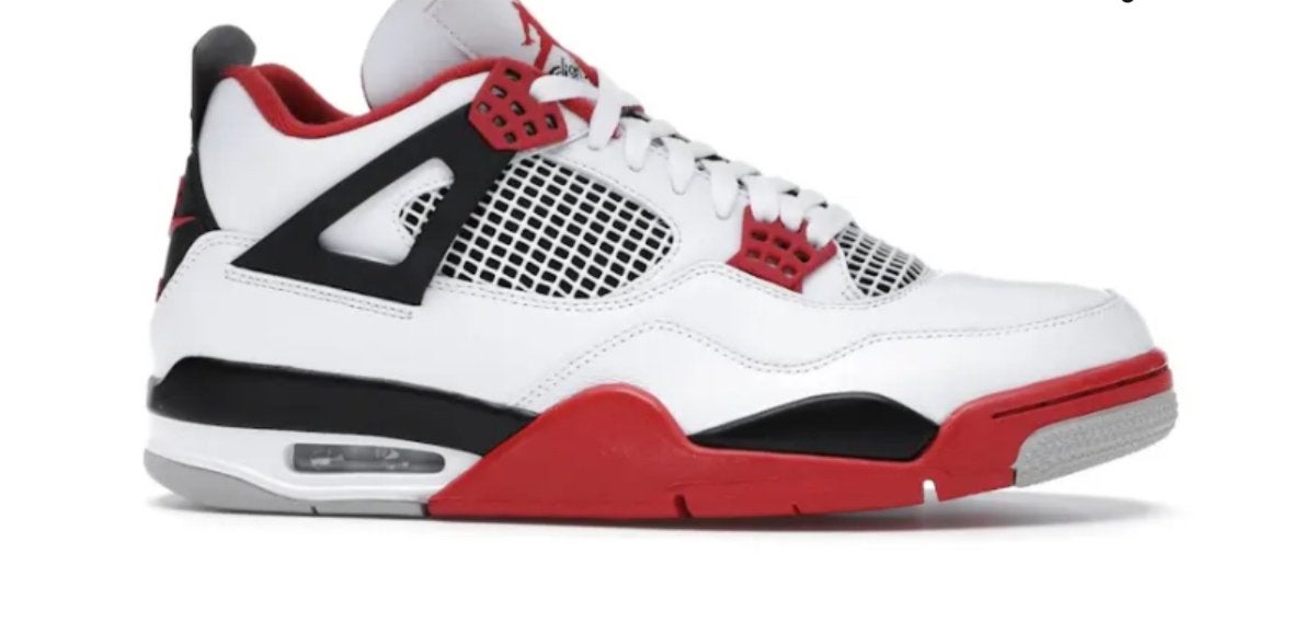 Nike Air Jordan 4 Retro Fire Red (2020), Ophalen of Verzenden, Zo goed als nieuw, Wit, Sneakers of Gympen