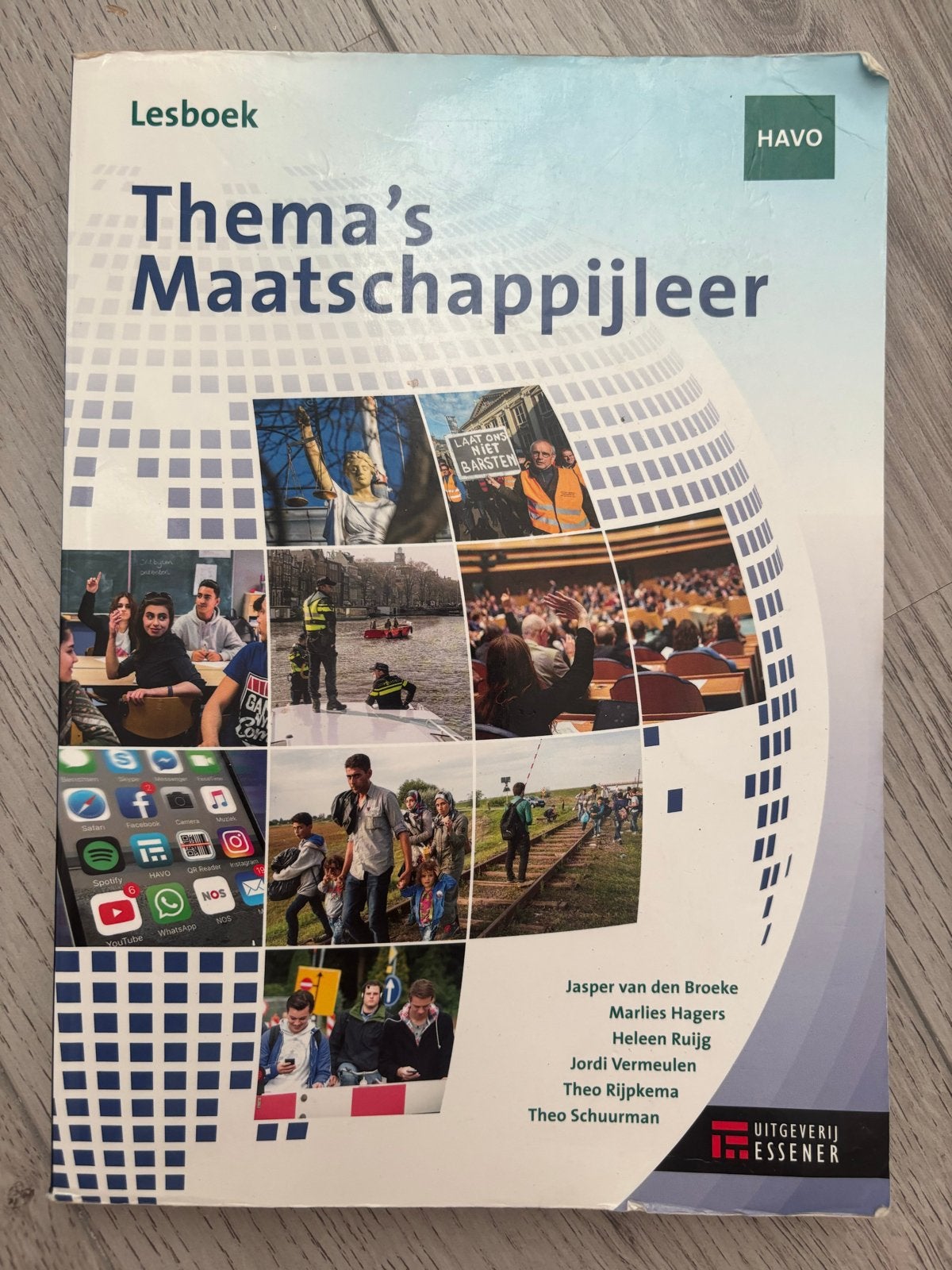 Lesboek Thema's Maatschappijleer HAVO - Uitgeverij Essener, Ophalen of Verzenden, Zo goed als nieuw, HAVO, Maatschappijleer