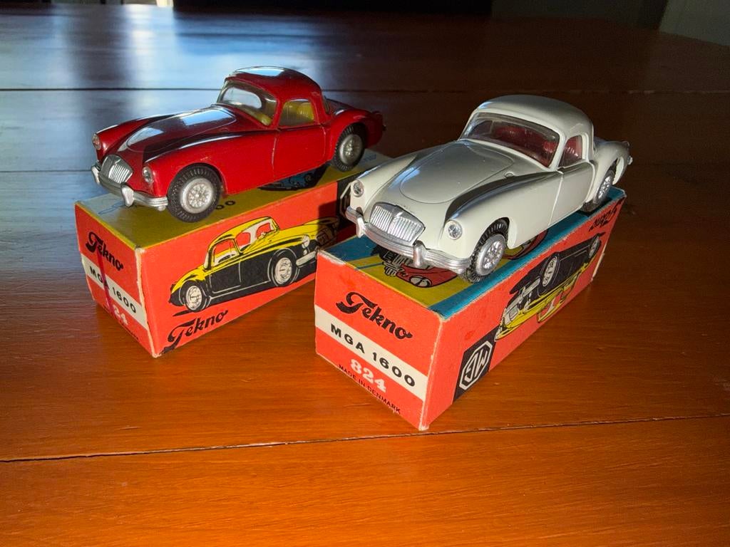 TEKNO DENMARK MG MGA 1600 - Set van 2 met originele doos, Ophalen of Verzenden, Zo goed als nieuw, Auto, Overige merken