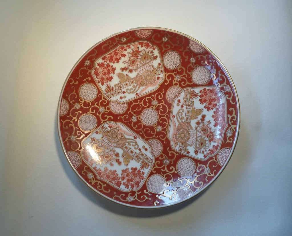 Groot Gold Imari Bord Japan, Ophalen of Verzenden