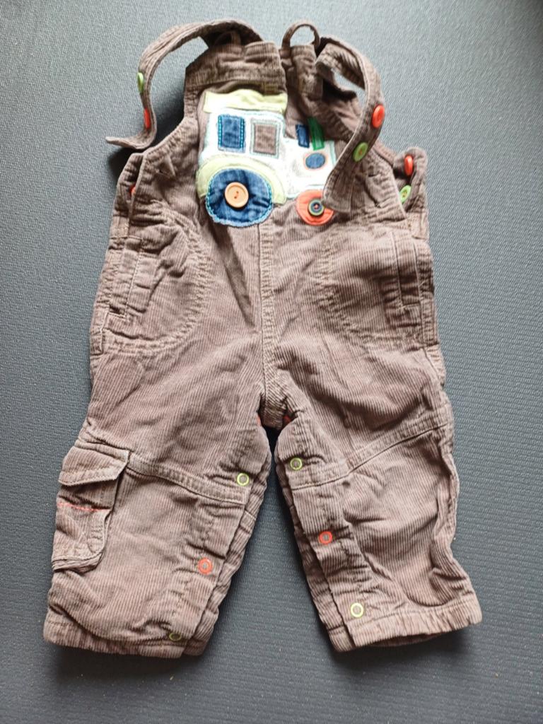 Marks & Spencer Corduroy Salopette Bruin 9-12 Maanden, Ophalen of Verzenden, Gebruikt, Marks & Spencer, Jongetje