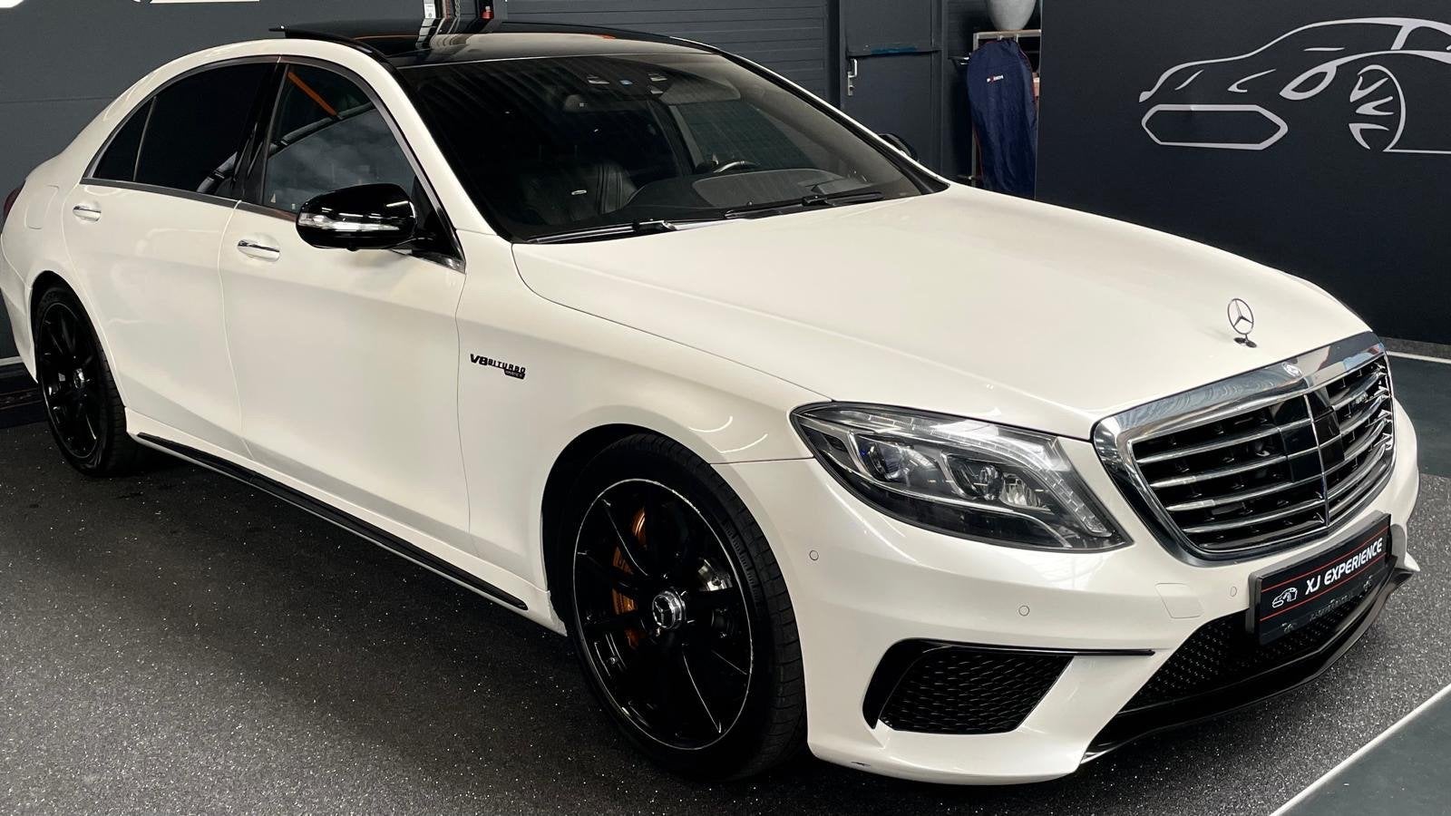 Mercedes-Benz S-klasse AMG 63 4Matic Lang 585 PK PANO Keram, Automaat, 5461 cc, Wit, Bedrijf