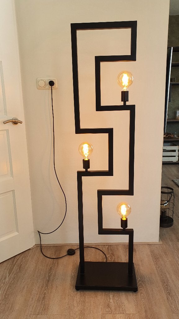 vloerlamp, Ophalen, Nieuw, Metaal, 150 tot 200 cm