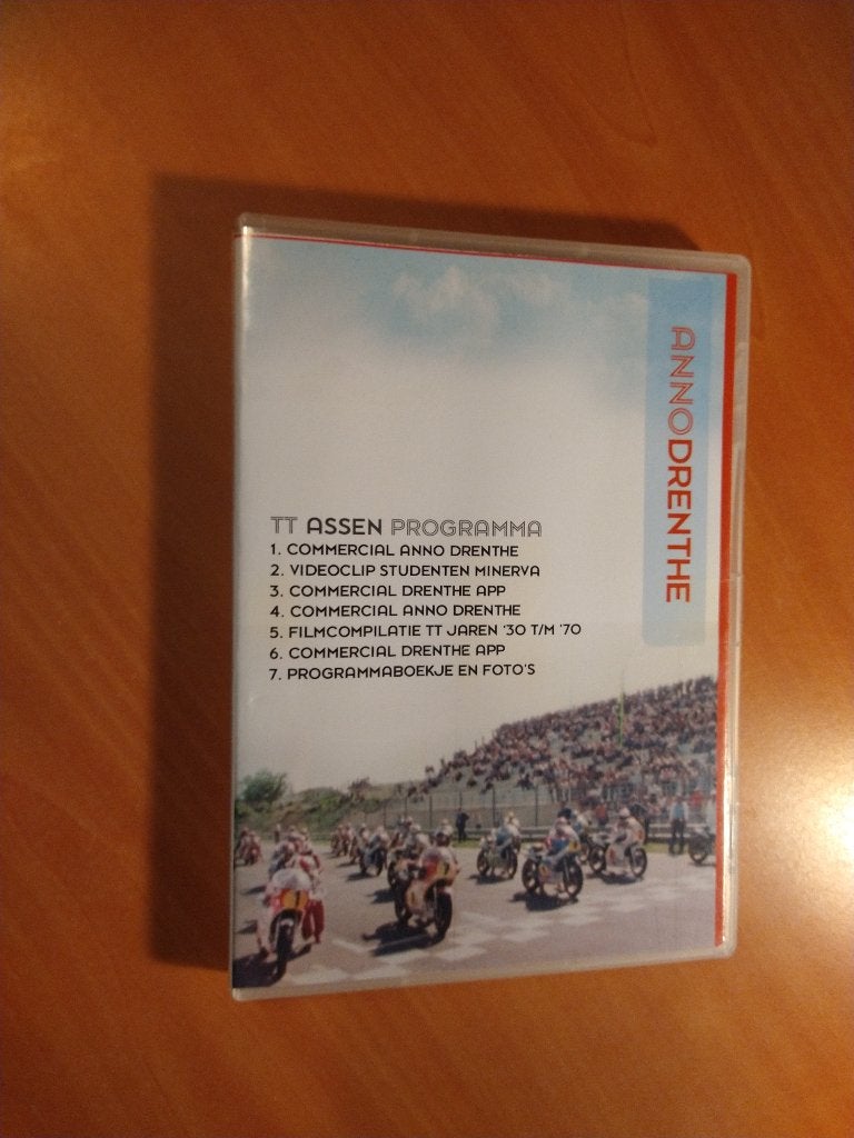 DVD Anno Drenthe. TT Assen Programma, Alle leeftijden, Ophalen of Verzenden, Zo goed als nieuw, Sport