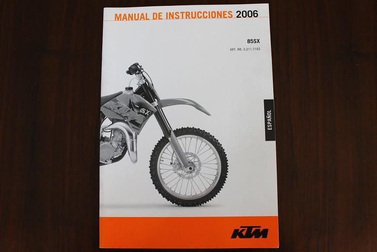 KTM 85 SX 2006 manual de instructiones [ spaans] 85SX, Motoren, Ophalen of Verzenden, Overige merken