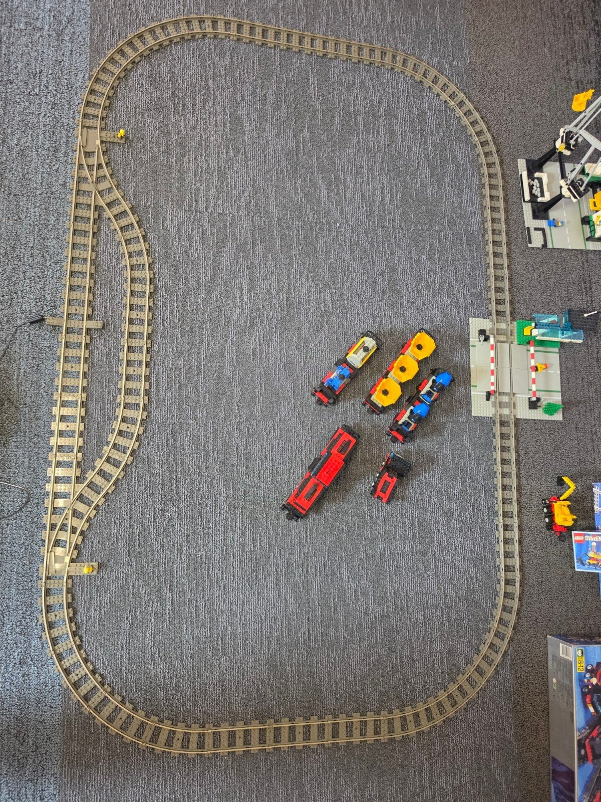 lego vracht trein met vele extra's., Kinderen en Baby's, Speelgoed | Duplo en Lego, Gebruikt, Lego, Ophalen of Verzenden, Compleet