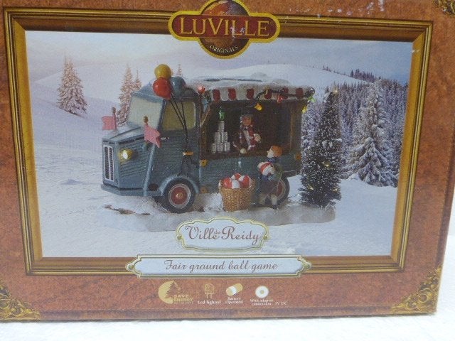 luville Fair Ground Ball game kerstdorp accessoire kraampje, Ophalen of Verzenden