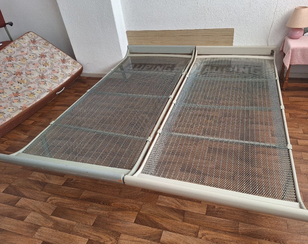 2x 1persoons bed auping frame voor matras  80x190, Ophalen, Overige materialen, Gebruikt, Eenpersoons