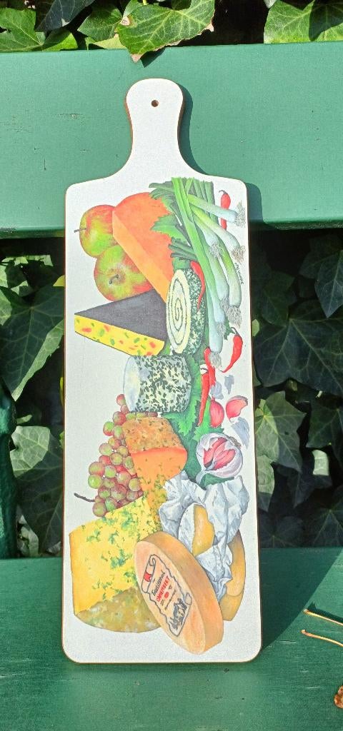 BIJNA GRATIS! Vintage trespa snijplank broodplank 45x14,5 cm, Overige typen, Ophalen of Verzenden, Gebruikt, Kunststof