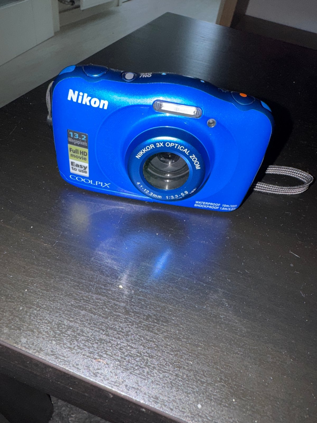 Nikon Coolpix W100 Blauw, Ingebouwde flitser, Gebruikt, Ophalen of Verzenden, Compactcamera