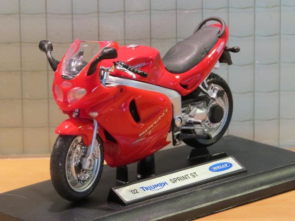 Triumph Sprint ST 1:18 19660 Welly, Hobby en Vrije tijd, MayCheong, Nieuw, Ophalen of Verzenden, Motor