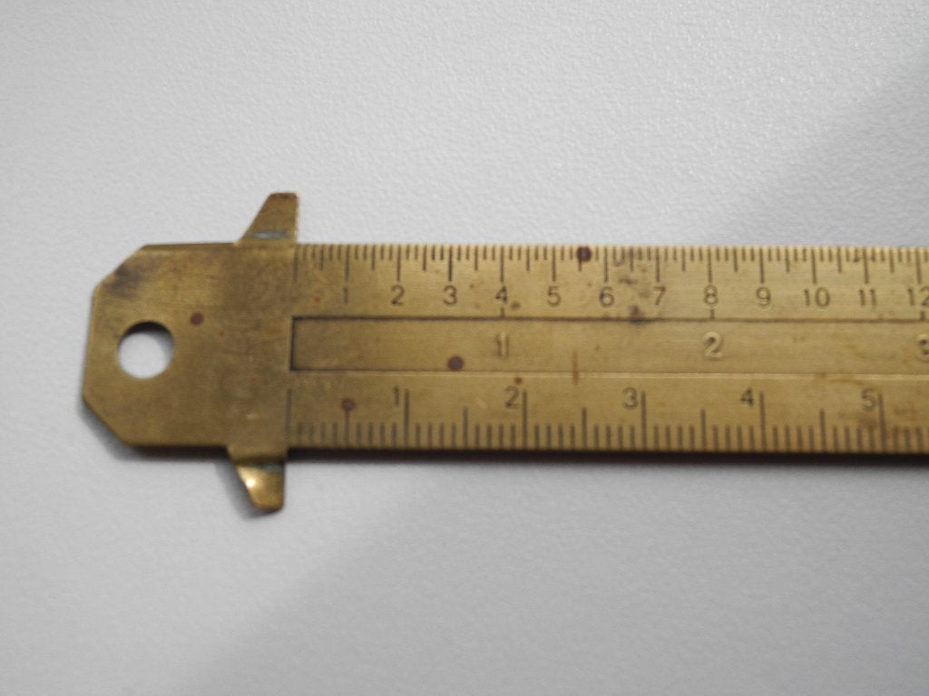 Ciceromaatlat Meetlat Typografisch Typometer met didotpunten, Antiek en Kunst, Ophalen of Verzenden