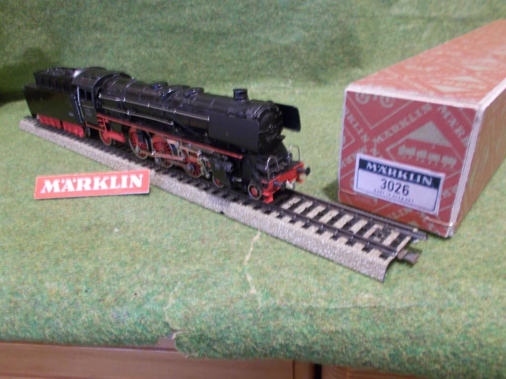 Marklin 3026 F800 1eversie 1958 Telex doos Verzenden kan ook, Ophalen, Wisselstroom, Gebruikt, Locomotief