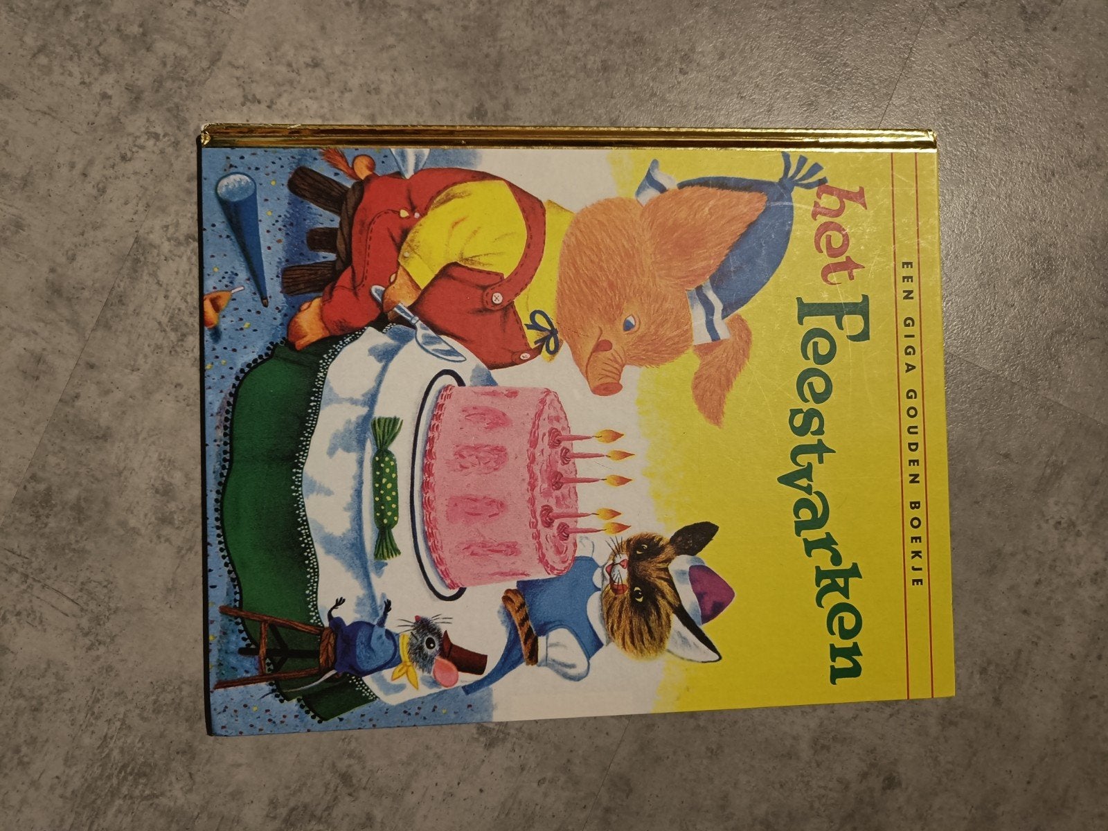 Giga Gouden Boekje: Het Feestvarken - Klassiek Kinderboek, Boeken, Fictie algemeen, Jongen of Meisje, Zo goed als nieuw, 4 jaar
