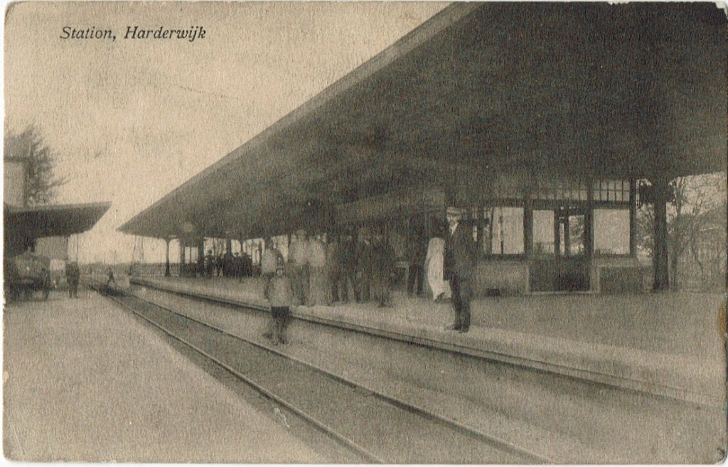 Station Harderwijk, Ophalen of Verzenden, Voor 1920, Gelopen, Gelderland