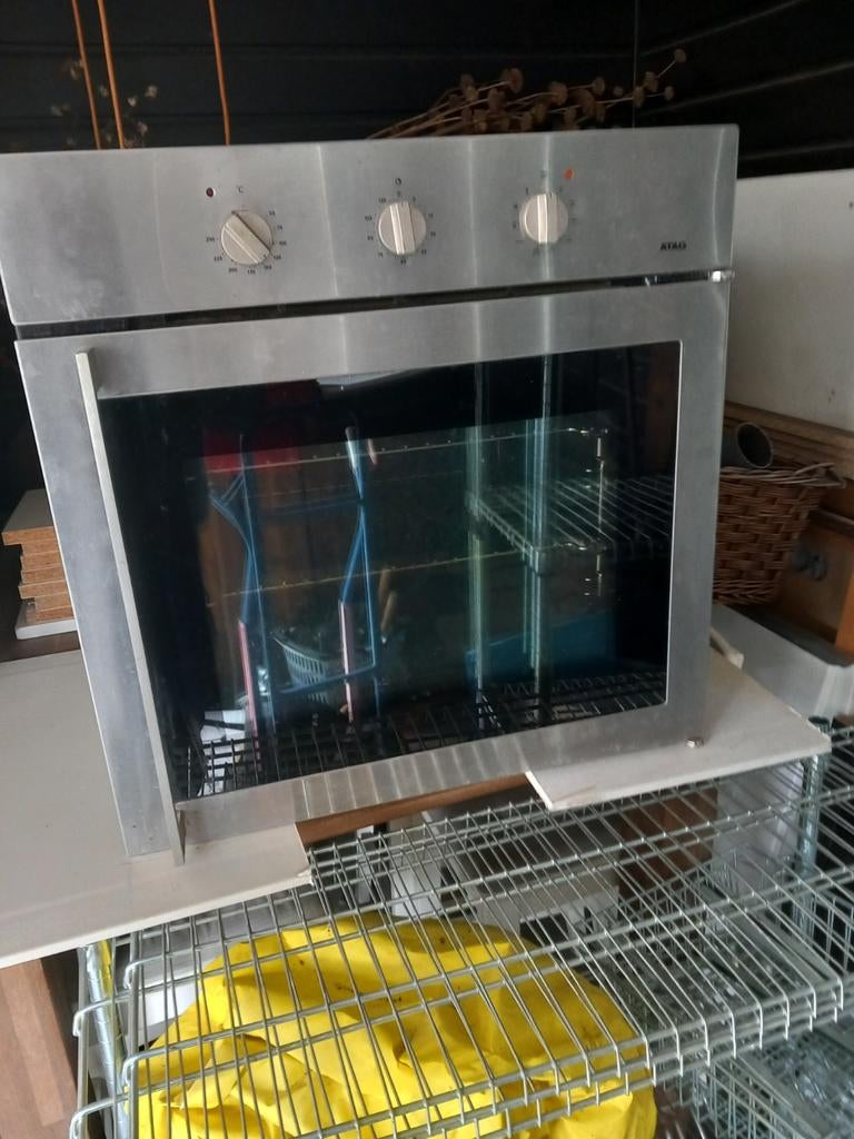 ATAG Inbouw Hete Lucht Oven met 2 UittrekTelescoop Roosters, Gebruikt, Oven, Hete lucht, Ophalen of Verzenden