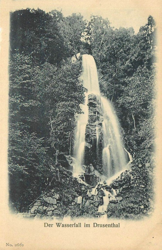 701-293-051 Drusenthal Wasserfall, Verzenden, Voor 1920, Duitsland