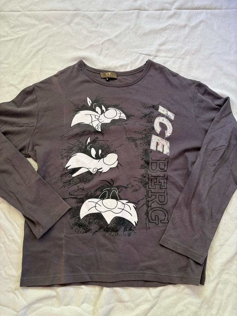 Iceberg Sylvester the Cat Lange Mouw T-shirt Maat XL, Maat 56/58 (XL), Ophalen of Verzenden, Iceberg, Iceberg